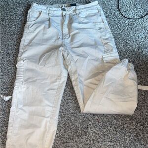 Cream Cargo Pants